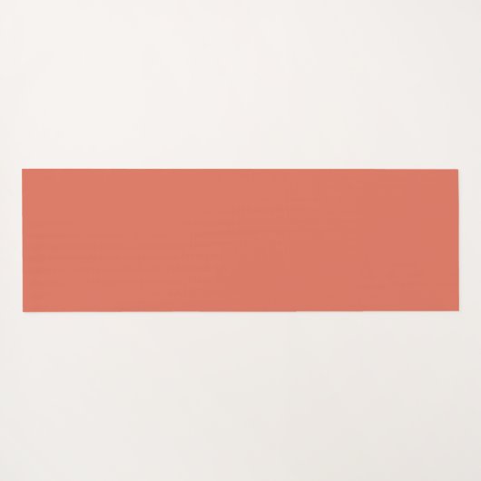 Simple Modern Floral Script Name Orange Lotus Yogamatte (Rückseite (Horizontal))