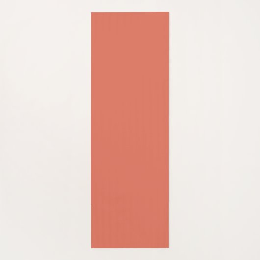 Simple Modern Floral Script Name Orange Lotus Yogamatte (Rückseite)