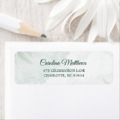 Simple Modern Floral Wedding Return Address (Insitu)