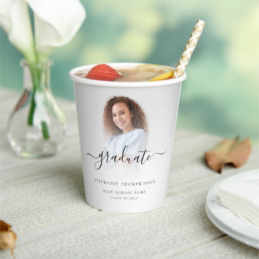 Simple Modern Foto Overlay Script 2024 Abschluss Pappbecher (In Situ)