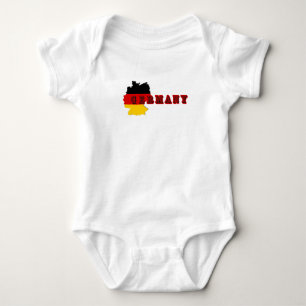 Simple Modern Germania Deutschland Art Letter Souv Baby Strampler