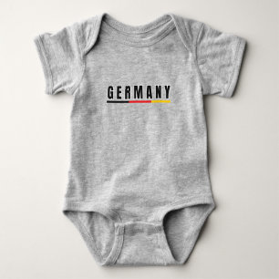 Simple Modern Germania Deutschland Art Letter Souv Baby Strampler