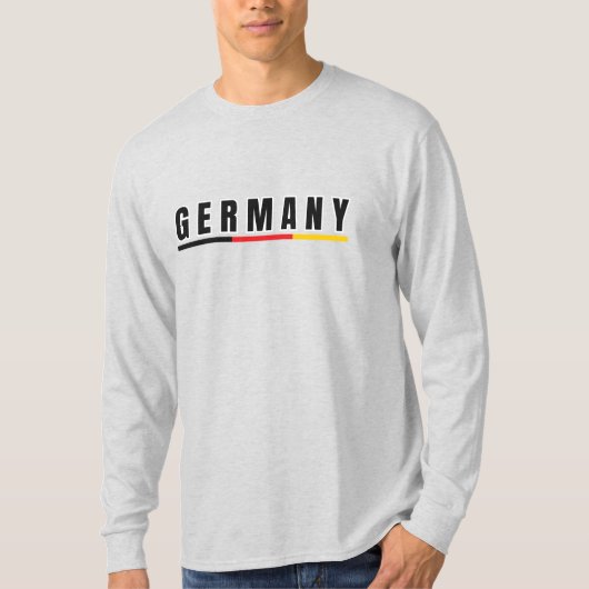 Simple Modern Germania Deutschland Art Letter Souv T-Shirt (Vorderseite)