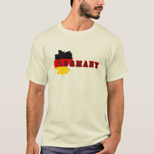 Simple Modern Germania Deutschland Art Letter Souv T-Shirt