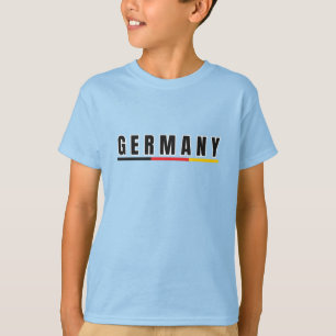 Simple Modern Germania Deutschland Art Letter Souv T-Shirt