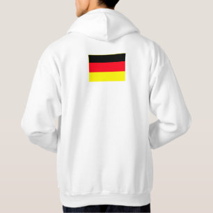 Simple Modern Germany Flag Souvenir , Backside Hoodie