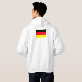 Simple Modern Germany Flag Souvenir , Backside Hoodie (Schwarz voll)