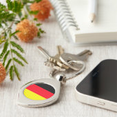 Simple Modern Germany National Flag Souvenir Schlüsselanhänger (Seite)