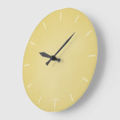 Simple Modern Grainy Tan Große Wanduhr (Winkel)