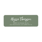Simple Modern Handlettering Name Script Green (Vorne)