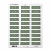 Simple Modern Handlettering Name Script Green (Vorne)