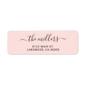 Simple Modern Handwritten Family Blush Pink (Vorne)