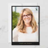 Simple Modern Hello 50. Foto Geburtstag Einladung (Rückseite)