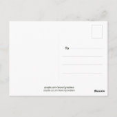 Simple Modern Hello Gruß Postkarte (Rückseite)