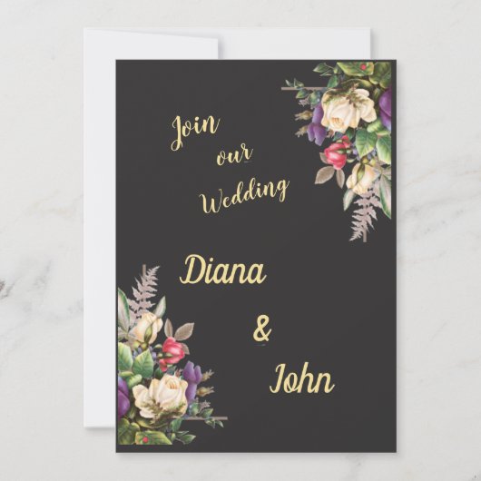 Simple modern invitation, simple, minimalist save the date (Vorderseite)