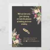 Simple modern invitation, simple, minimalist save the date (Rückseite)