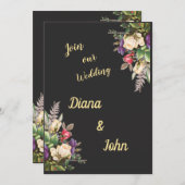 Simple modern invitation, simple, minimalist save the date (Vorne/Hinten)