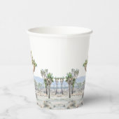Simple Modern Joshua Tree Boho Wedding Pappbecher (Rechts)