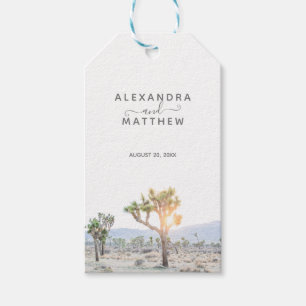 Simple Modern Joshua Tree Vielen Dank Boho Wedding Geschenkanhänger