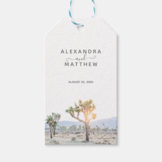 Simple Modern Joshua Tree Vielen Dank Boho Wedding Geschenkanhänger