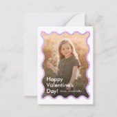 Simple Modern Kids Photo Classroom Valentine's Mitteilungskarte (Vorderseite)