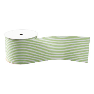 Simple Modern Lime Green White Striped Minimalist  Ripsband
