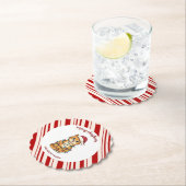 Simple modern merry christmas kitten CatMAS patter Untersetzer (Vor Ort)