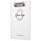 Simple Modern Minimalist Custom Logo Branded Klemmbrett (Links)