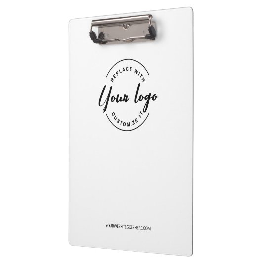 Simple Modern Minimalist Custom Logo Branded Klemmbrett (Links)