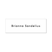 Simple Modern Minimalist Custom Text Name Business Permastempel (Design)