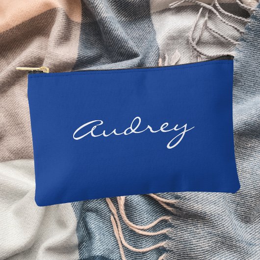 Simple Modern Minimalist Cute Aesthetic Blue Zubehörtasche