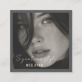 Simple Modern minimalist Professional Photo Quadratische Visitenkarte