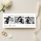 Simple Modern Minimalist Wedding Photo Strip Save The Date