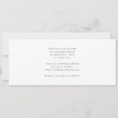 Simple Modern Minimalist Wedding Photo Strip Save The Date (Rückseite)