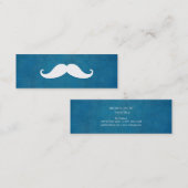 Simple Modern Mustache Barber Shop Mini Mini Visitenkarte (Vorne/Hinten)