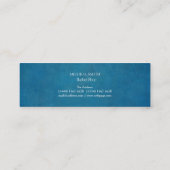 Simple Modern Mustache Barber Shop Mini Visitenkarte (Rückseite)