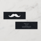Simple Modern Mustache Barber Shop Mini Visitenkarte (Vorne/Hinten)