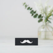 Simple Modern Mustache Barber Shop Mini Visitenkarte (Stehend Vorderseite)