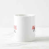 Simple Modern Personalize Stylish Blush Pink Clean Kaffeetasse (Mittel)