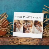 Simple Modern Personalized Gift for Mom Photo Fotoplatte (Seite)