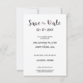 Simple Modern Personalized Photo Engagement Couple (Rückseite)