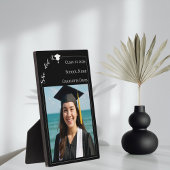 Simple modern photo black white Graduate Fotoplatte