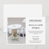 Simple Modern Photo Business Note Card (Vorne/Hinten)