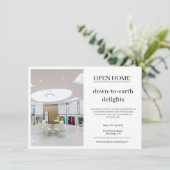 Simple Modern Photo Business Note Card (Stehend Vorderseite)