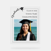 Simple modern photo Graduate Acrylschild (Vorderseite)