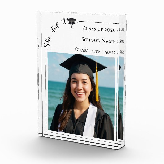 Simple modern photo Graduate Fotoblock (Rechts)