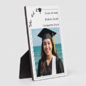 Simple modern photo Graduate Fotoplatte (Seite)