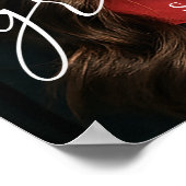 Simple modern photo Graduation Party welcome Poster (Ecke)