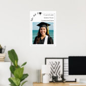 Simple modern photo Graduation Party welcome Poster (Heimbüro)