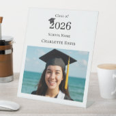 Simple modern photo Graduation party welcome Sockelschild (In Situ)